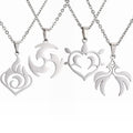 MIENTER Laser Cut Stainless Steel Pendant Fashion Luxury Eye Pendants Necklace for Men