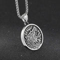 Hip-Hop Style Streetwear Stainless Steel Wolf Head Pendant Necklaces Chain Fashion Jewelry Accessories Factory Wholesale OEM