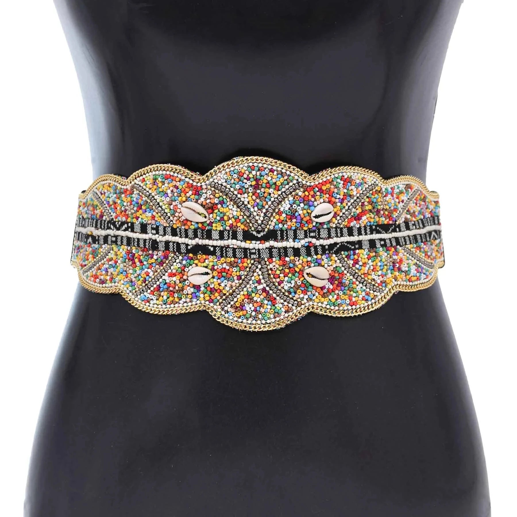 Beads Women Belt Handmade Bohemian Ethnic Statement Bohemian Women Belt Body Jewelry