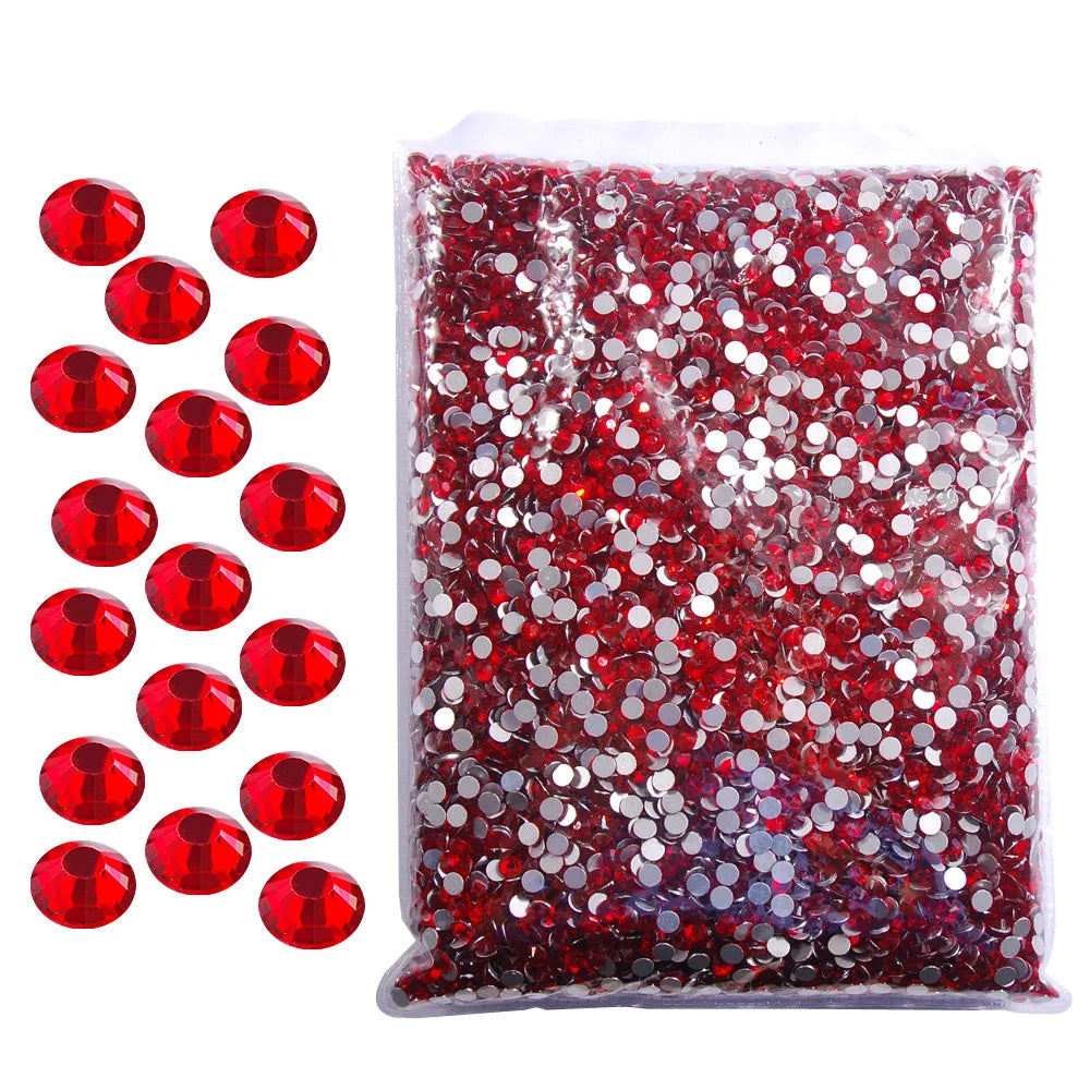 Yantuo  Lt. Siam Flat Back 14400 a Bags of Rhinestone Used for SunglassesEye ShadowBonnetsNailsHandbagsMugsCup