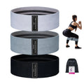 Zakerda Heavy Elastic Fabric Hip Band Sets Exercise Loop Sport Workout Yoga Gym Fitness Bands Non-Slip Durable Bodybuilding