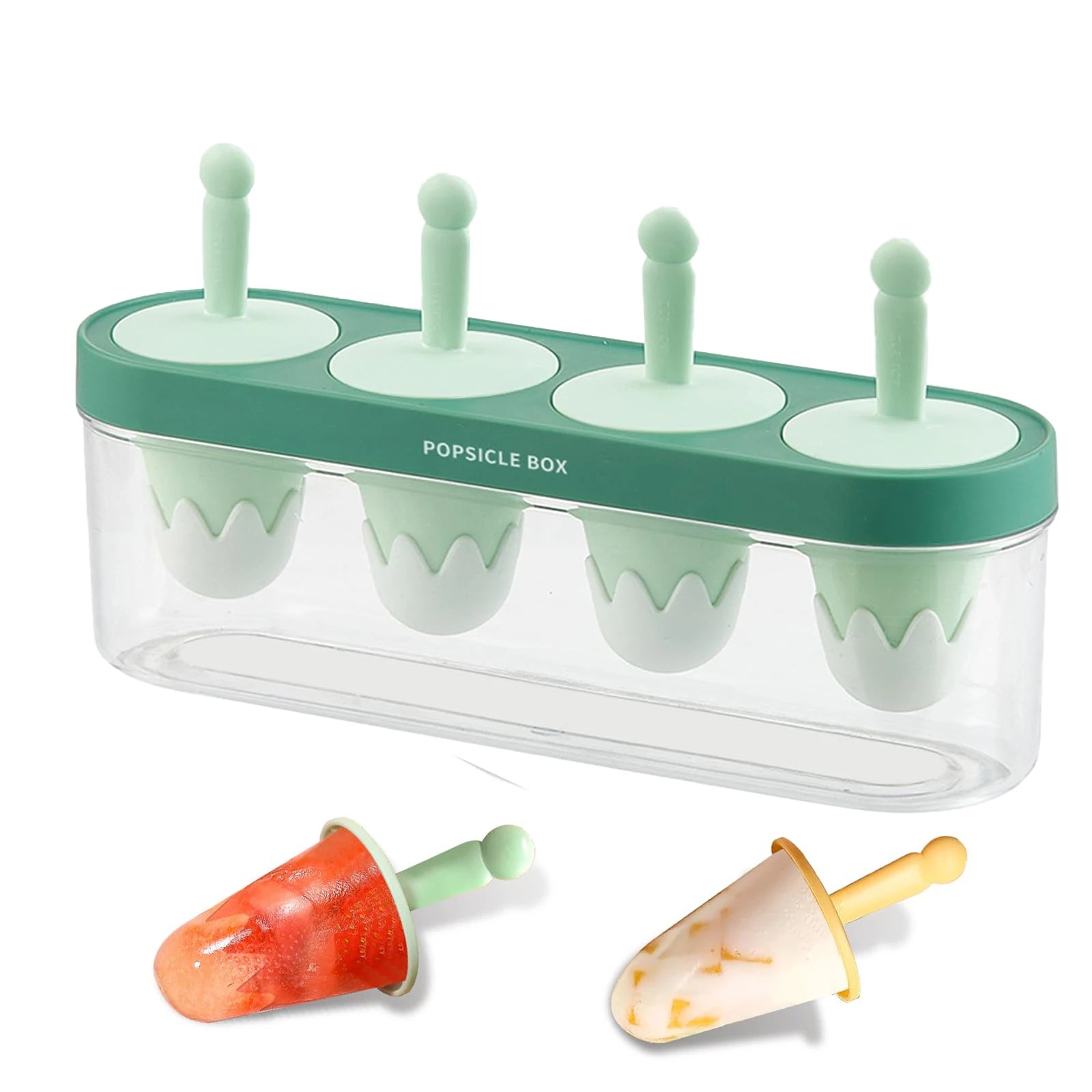 Wholesale 4 Pack Food Grade Easy Release Diy Christmas Mountain Shape Ice Cube Mold Silicone Popsicle Ice Cream Molds