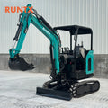 RUNTX 2.5ton 27hp Crawler Excavator with Optional Cabin or Roof