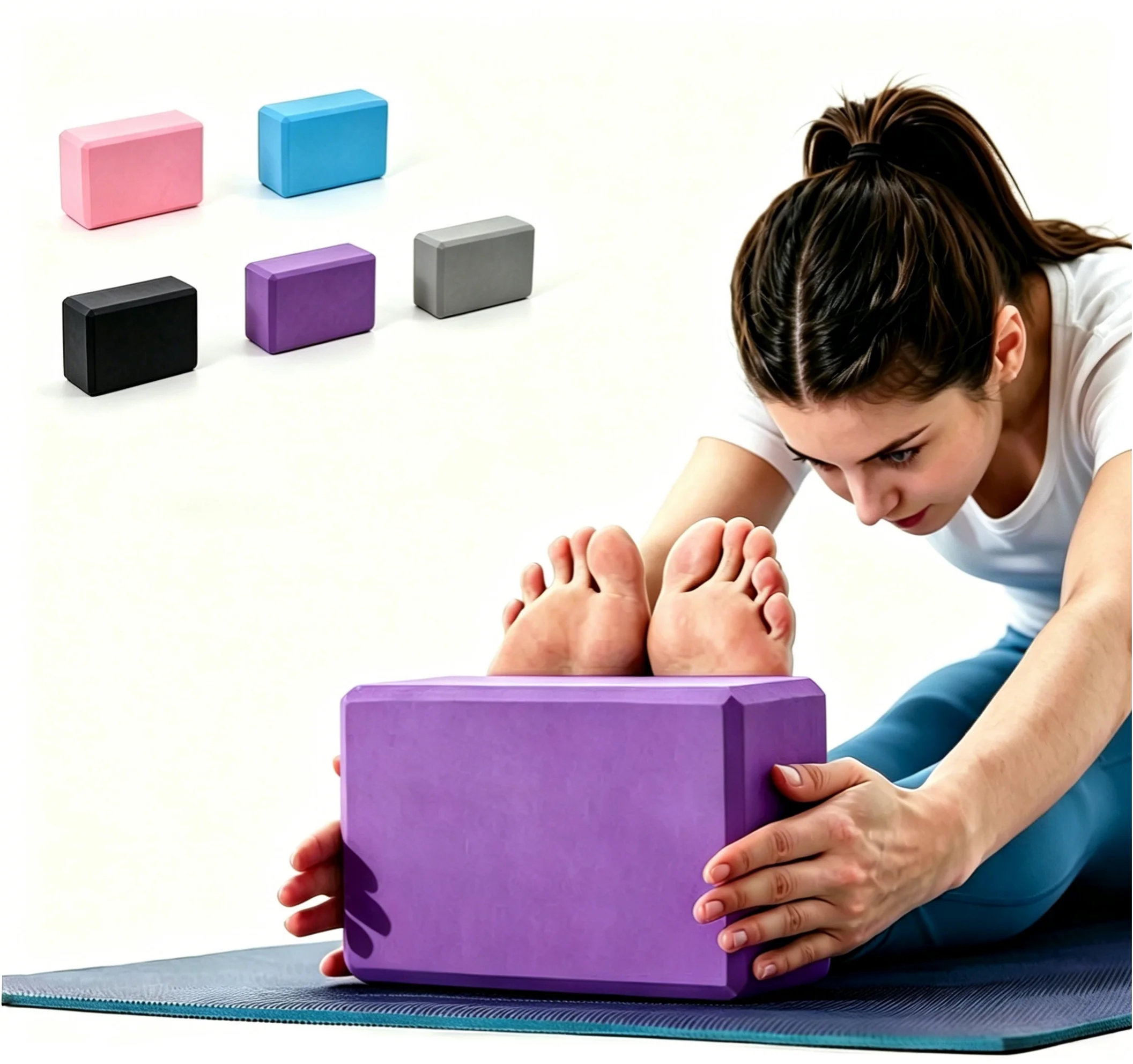 LXYYG-08 Pilates Stretch Handstand Non-Slip Exercise Workout Fitness Bricks Gym Yoga Blocks