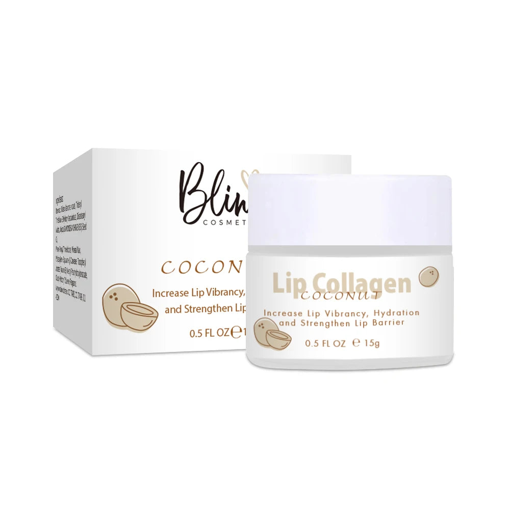 Aixin Private Label 15g Lip Plumping Mask Nourish Hydrate Fills in Lip Lines Vitamin C Coconut Lip Collagen Mask