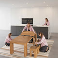 Dining Room Table Furniture 4 6 8 Seater Nordic Luxury Modern Sintered Stone Travertine Kitchen Dining Tables