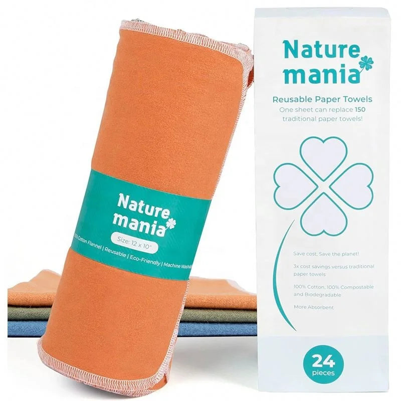 Custom Towels Wholesale Kitchen Natural Cotton Organic Unpaper Towel