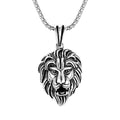 Fashion Man Pendant Jewelry Personalized Silver Lion Pendant Necklace Stainless Steel Man Jewelry