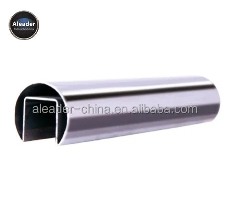 Frameless Glass Railings Fittings Spotted Pipe Stainless Steel Balustrade Slot Tube Glass Fence