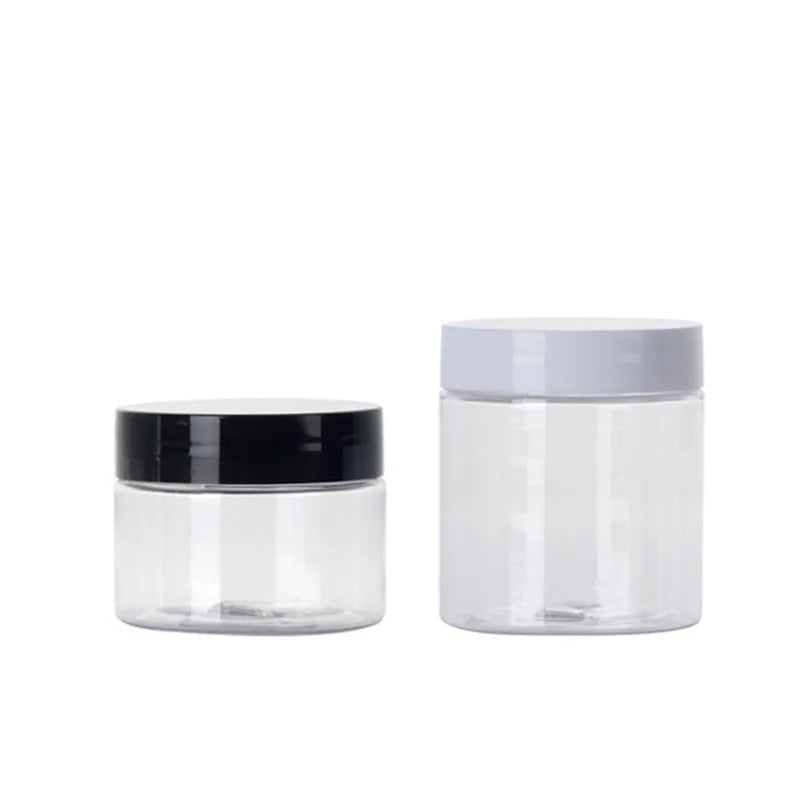Wholesale 50g Plastic Jar Cosmetics Container with Plastic Black Lid