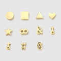 Personalized DIY Handmade Star Heart Symbol Pattern Bracelet Necklace Accessories