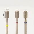 Rotary Burrs 4.0*7.0mm Smooth Top Barrel Safety E File Wholesale Russian Cuticle Manicure Nail Drill Bits Diamond High Quality