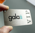 Luxury Metal Business Card Gold Visiting Card Engraved Foil Cheap Metallic Name Card Aluminium Loyalty Business Plastic Printing