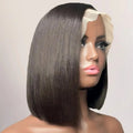 250 Density 13x4 13x6 Lace Front Bone Straight Short Bob Remy Hair Wig Pre-Plucked 5X5 Closure Straight Style HD Human Hair Wig