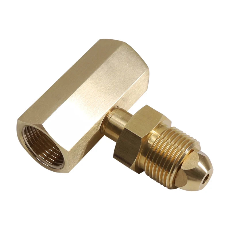 Argon Inert Gas Y Adaptor Adapter Connect Two Regulators to One Bottle Tig Thread CGA 580 Coupler Tee
