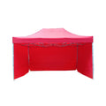 FEAMONT 10x10 Folding Gazebo Tent Adjustable Height Oxford Fabric with Aluminum Alloy Steel Frame Pop-up Canopy Tent