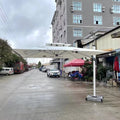 Rome Modern Windproof Solar-Light Garden Umbrella Big Size Waterproof Parasol for Outdoor for Courtyards Restaurants Parks Gyms