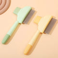 Premium One-Press Self-Cleaning Cat Comb Simple Style Dog Float Artifact Made of Stainless Steel Plastic Pet Grooming Product