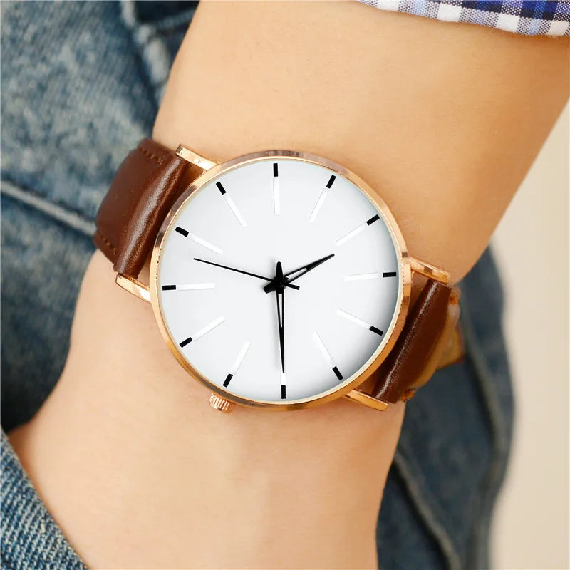 Wholesale Hot Sell Custom LOGO Luxury Fashion Leather Wristwatch Quartz Watches for Men