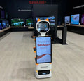 Supermarket Intelligent Robot Advertisement With 27 Inches Screen Advertising Robot for Supermarket Shop Exhibition
