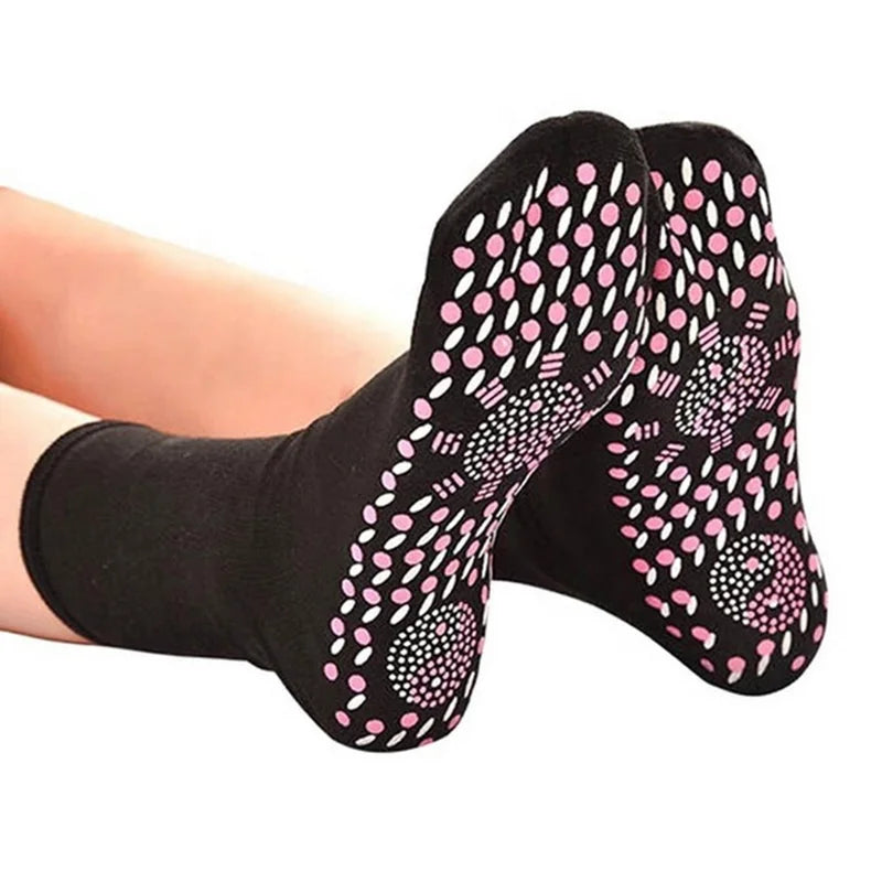 Wholesale Self Heating Tourmaline Sock for Foot Care Heat Thermal Socks Leg Guards and Warmers