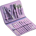 New 16 in 1 Professional Manicure Set Stainless Steel Nail Clippers Set Manicure Kit Scissors Makeup Tools