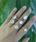 Starsgem Custom 10k 14k 18k Solid Yellow Gold  Lab Grown Diamond Hidden halo Oval Brilliant Cut Moissanite Ring