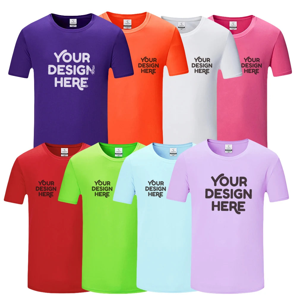 Wholesale Custom Print Plain Blank 100% Sublimation 100% Polyester White Sport Gym Run Quick Dri Dry-Fit Men T-Shirt for Women