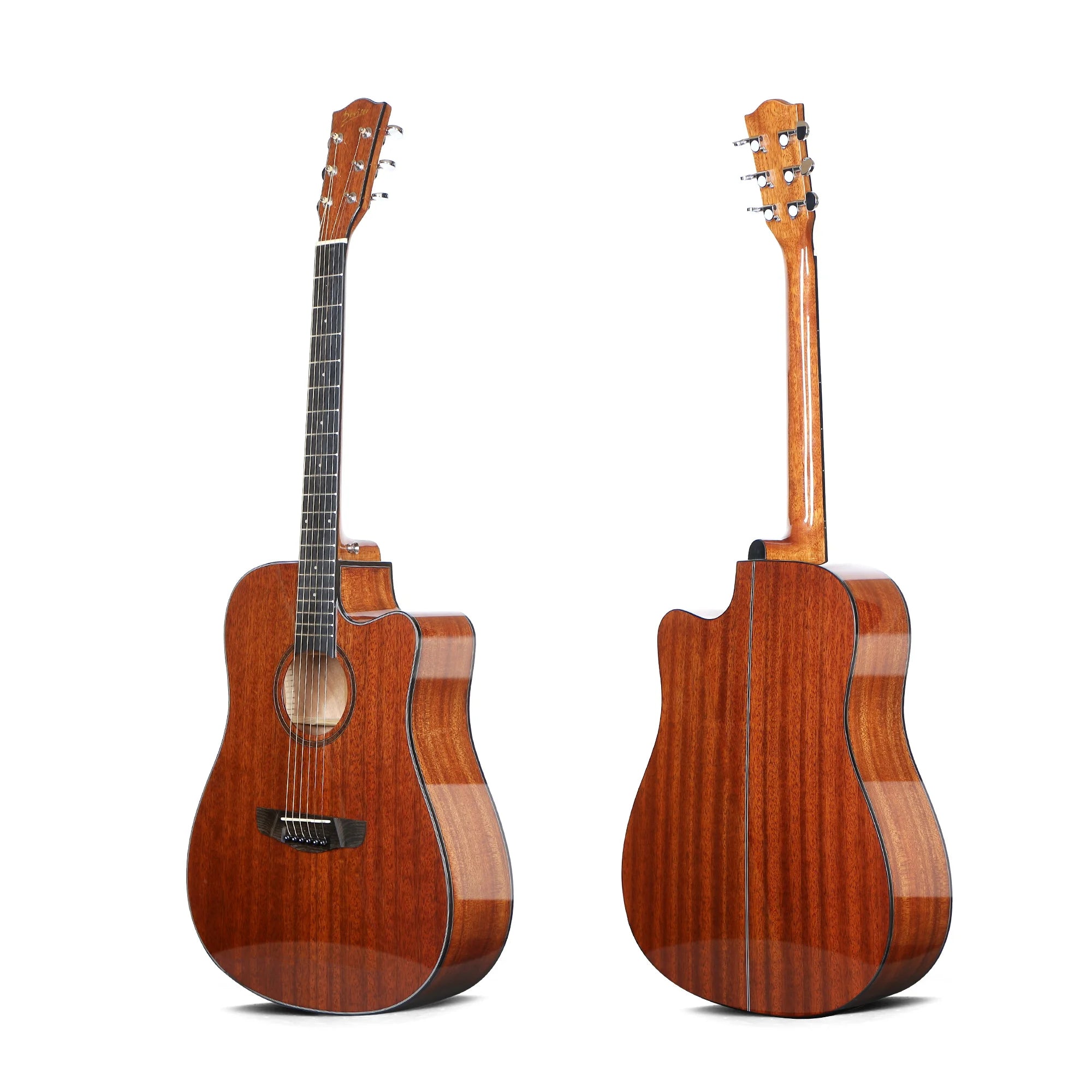 Deviser Full Mahogany wood guitar Plywood acoustic guitar for wholesale