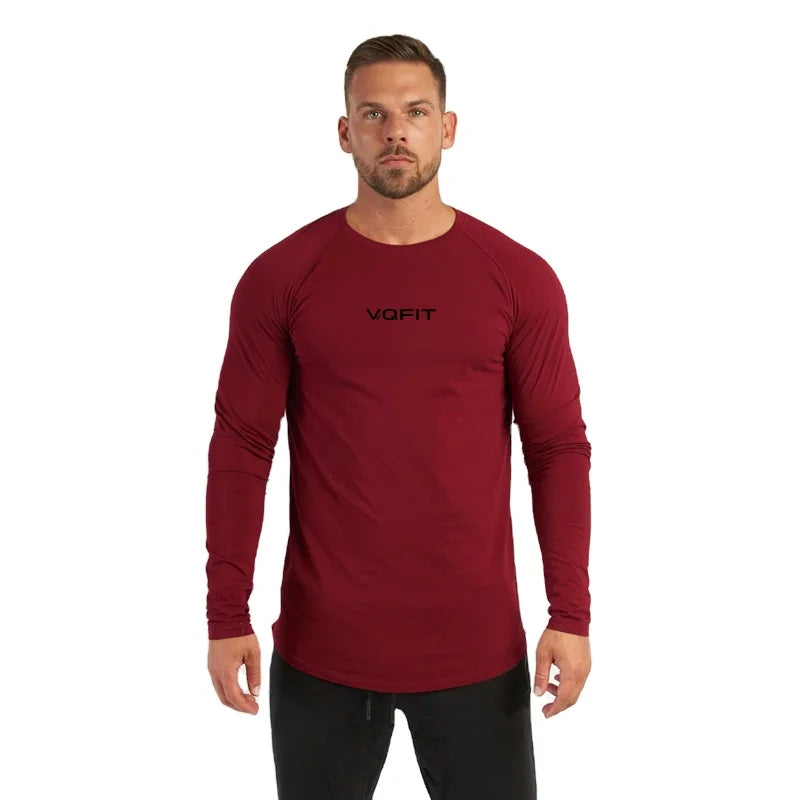 Running Shirts Long Sleeve Shirt Men Jersey Sportswear Men's T-Shirts Cotton Compression Sport T-Shirts Fitness Gym Clothing