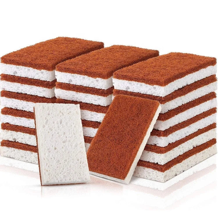 Eco and Biodegradable Kitchen Cleaning Sponge Scouring Pad New Sponges for Cleansing