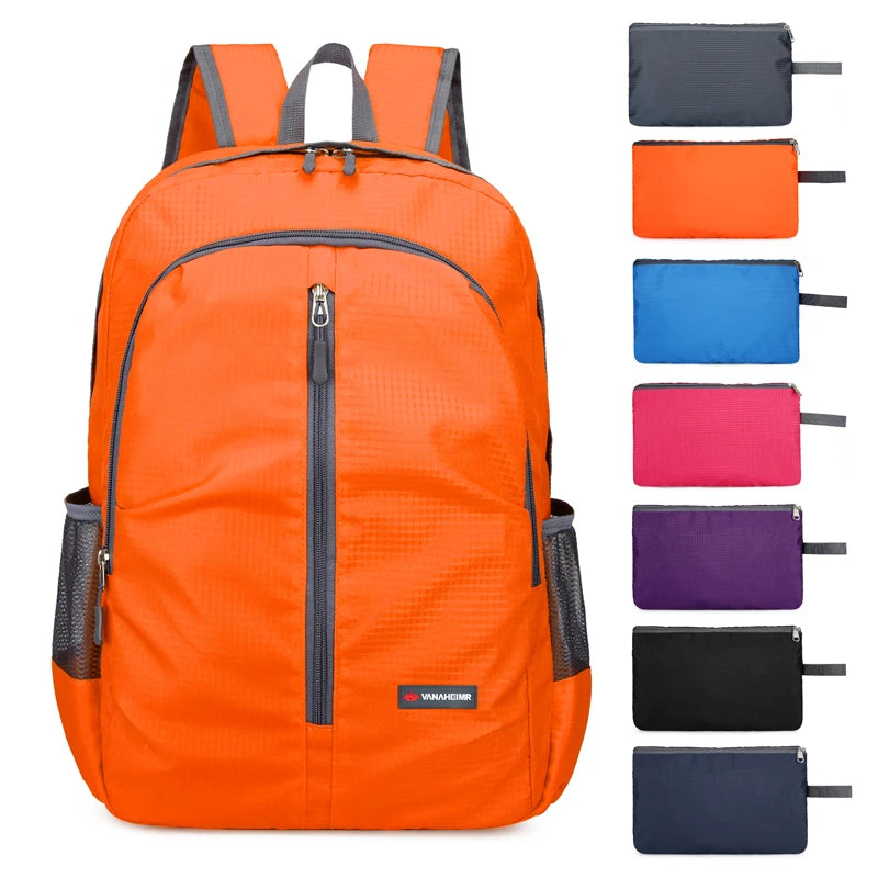 New Waterproof Men 35l Outdoor Travel Lightweight Foldable Storage Bag Custom Large Capacity Hiking Sports Backpack
