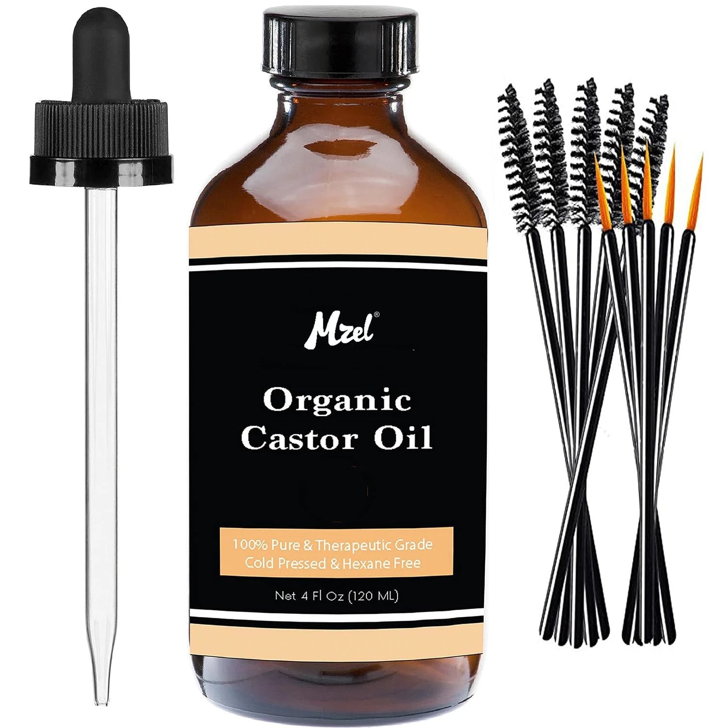 Wholesale Price Cold Pressed Unrefined Castor Oil Hair Eyelashes Eyebrows Lash Serum for Face Skin Body