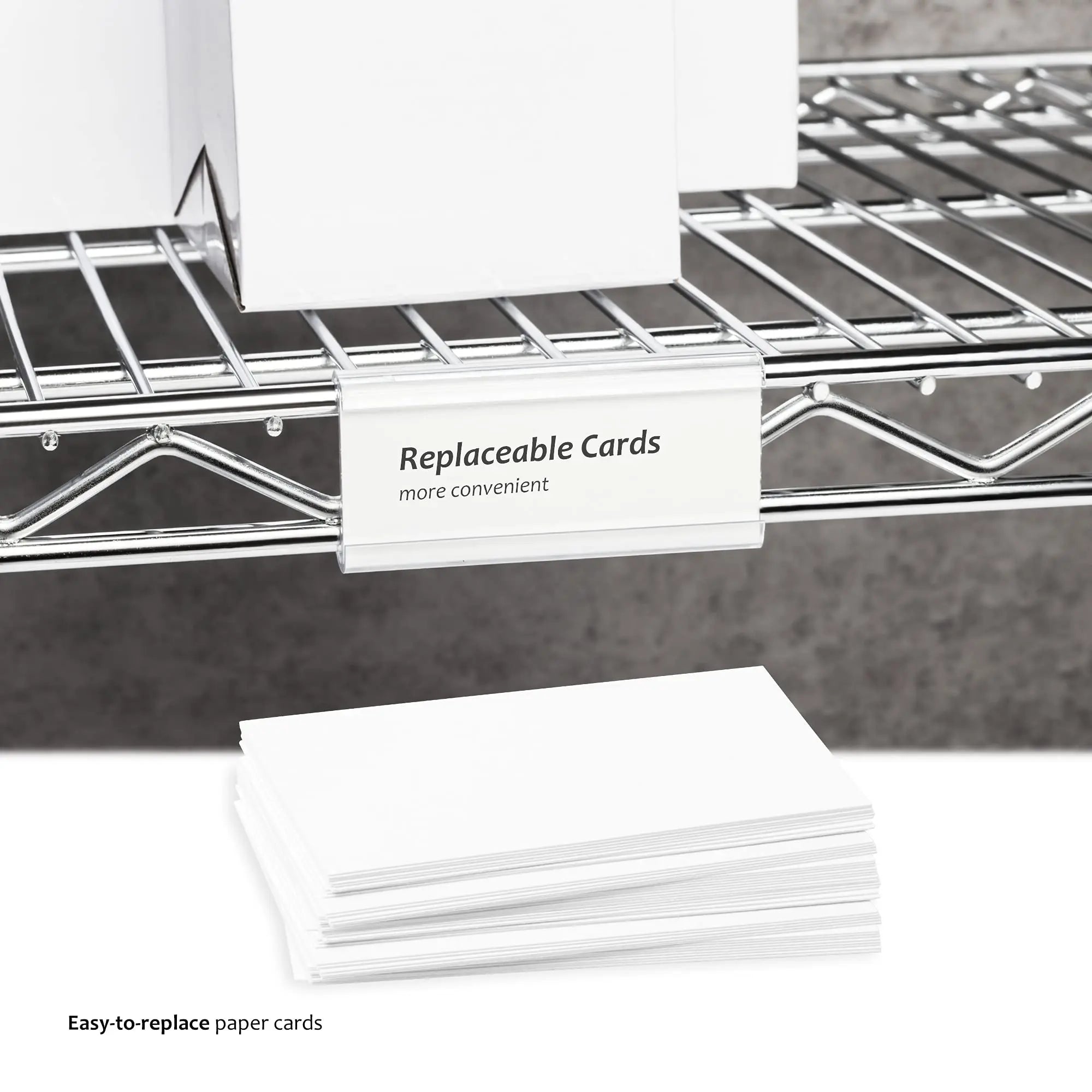Good Sale Retail Plastic Label Holder Retail Sign PVC Clear Shelf Label Holder on Hook Price Tags Holder