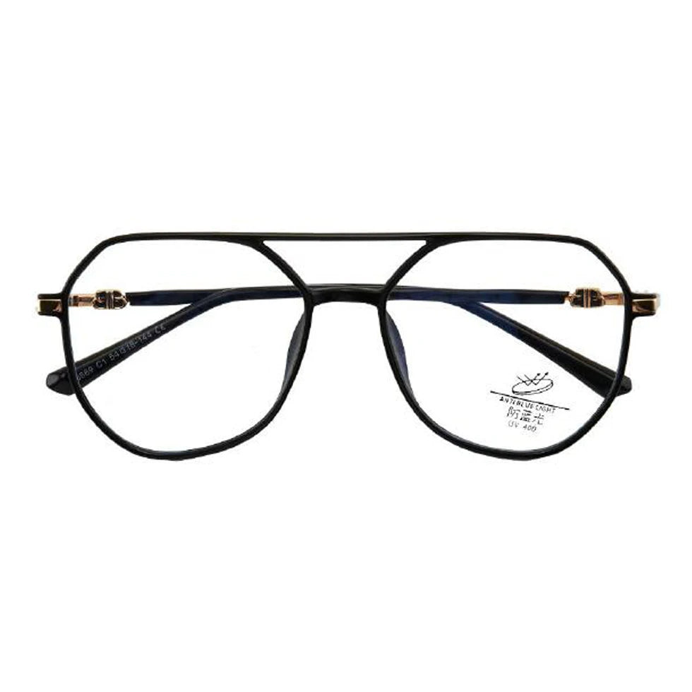 2022 Oversized Square Plastic Eyewear Frames Anti Blue Light PC Eyeglass Lenses UV400 Optical Attribute Diamond Face Shape Match