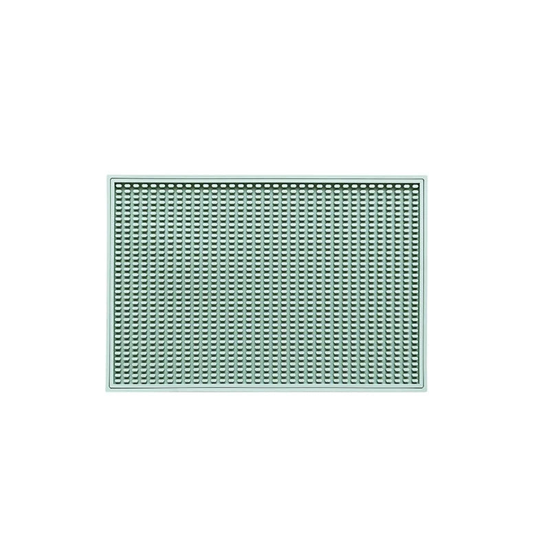Anti-Slip Bar Mat with Silicone Insulation PVC Water Filter Cup Mat Bar Accessories featuring Drainage Feature