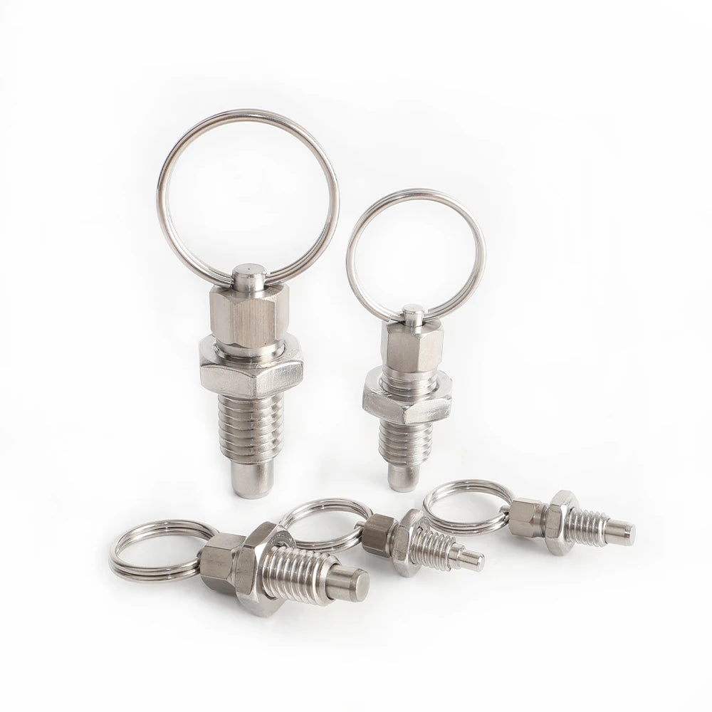 VCN217 Stainless Steel Index Plunger Thread Index Plungers Spring Index Bolts Pull Ring Indexing Pin