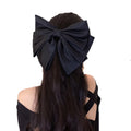 MIO Korea New Women Hair Accessories Multi-layer Large Big Satin Bowknot Spring Hair Clips Handmade Butterfly Hairgrip