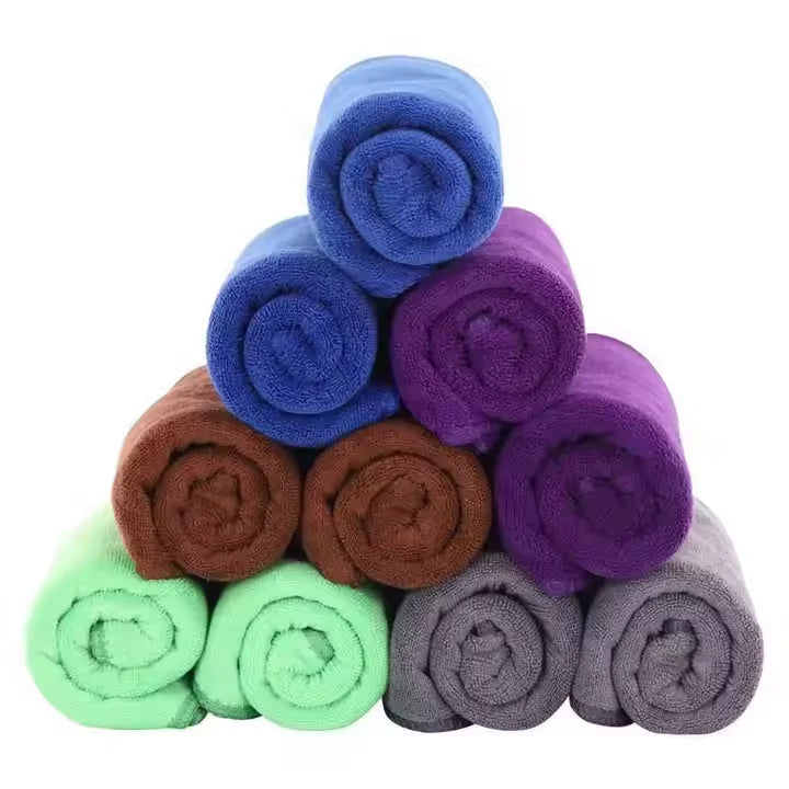 Custom Logo 40*80cm Ultrafine Fiber Folded Beauty Salon Towels Modern Design Dry Hair Towel for Barbershop Household Cleaning