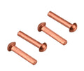 Customized Round Head Copper Solid Rivet Bolts Fasteners for Electrical Applications DIY Brass Knife Handle Rivets MegaBDM