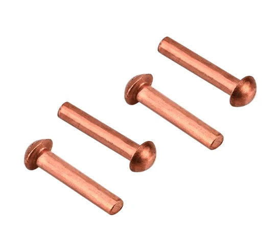 Customized Round Head Copper Solid Rivet Bolts Fasteners for Electrical Applications DIY Brass Knife Handle Rivets MegaBDM