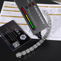 Punk Style Men's Jewelry Iced Out 18k Gold 925 Sterling Silver VVS Moissanite Diamond Tennis Chain Bracelet With GRA Certificate