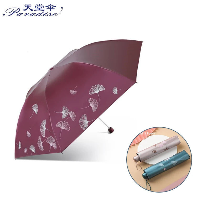 Paradise No Drip Cheap Foldable 7k Advertising 3 Folding Lady Umbrella