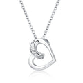 LULUFOCUS Wholesale Hot Design Jewelry 925 Sterling Silver Heart Pendant Necklace for Women