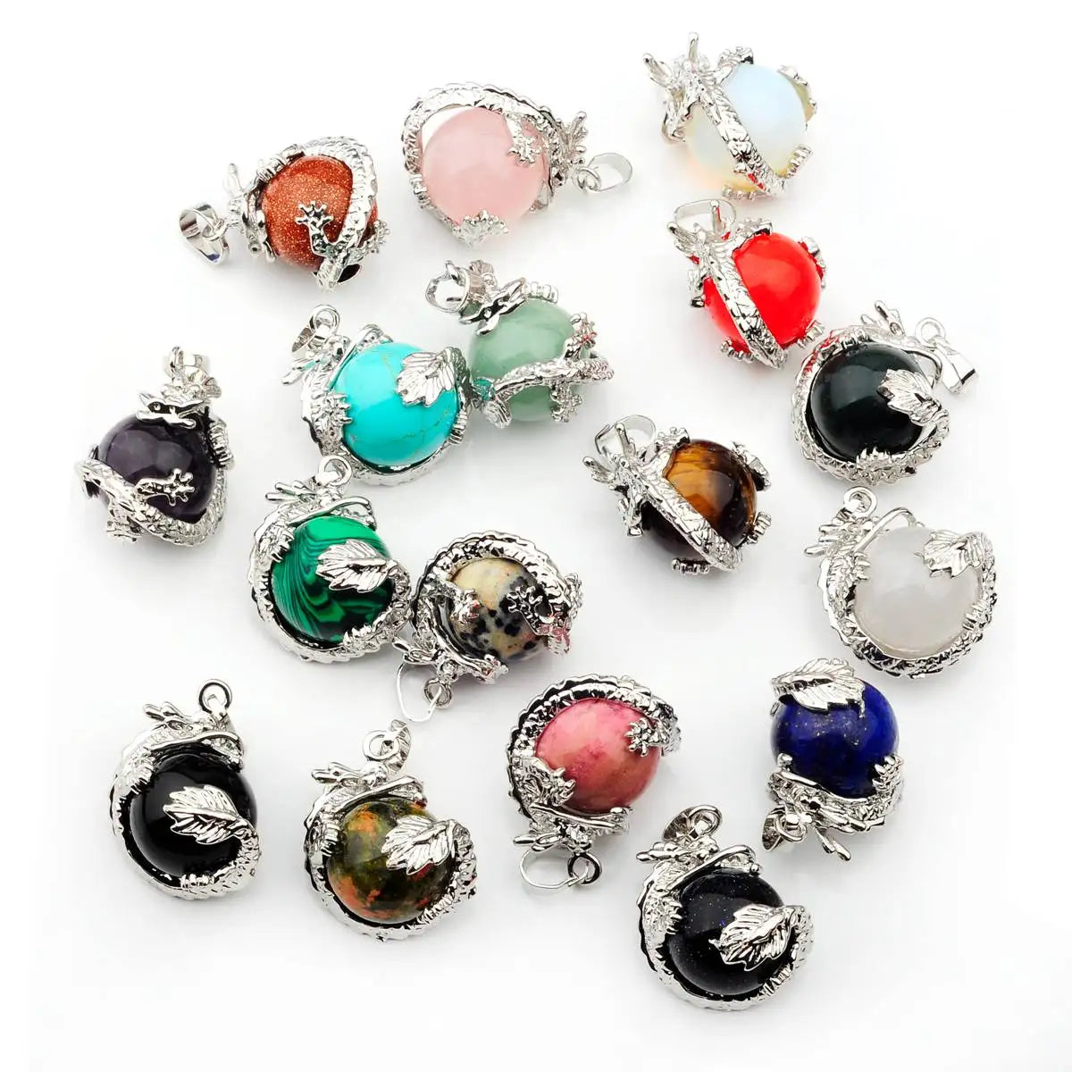 Fashion Ball Dragon Jewelry Stone Pendant Jewelry for Women and Men Pendant Gift