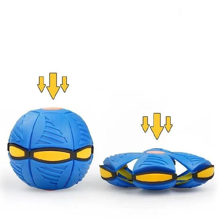 Kids Flat Throw Disc Ball Flying UFO Magic Balls With for Children's Toy Balls Boy Girl Outdoor Sports Toys Gift Flat