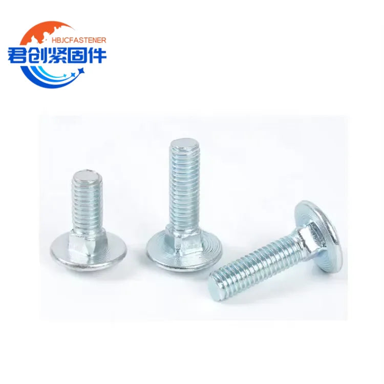 Steel Cheese Bolt with Round Head Plain Finish Carriage Bolt DIN603 Galvanized Zinc Plated High Strength