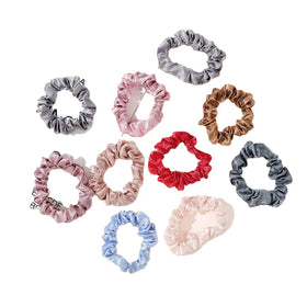 QIYUE Small Satin Hair Ring All-Match High-End Sense Scrunchies Ring Tie Hair Rubber Band Head Rope Hair Accessories