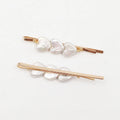 Wholesales Nature Heart Pearl Bobby Pin New Women Baroque Handmade Natural Freshwater Pearl Hair Clipsreal Gold Plating