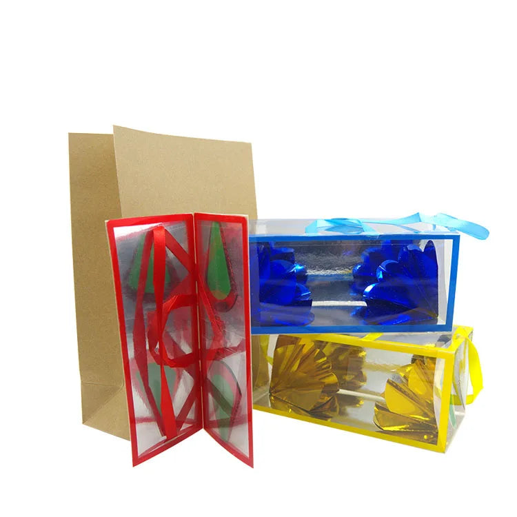 Classic Street Magic M Size Paper Change Bag Props Flower Box Magic Trick